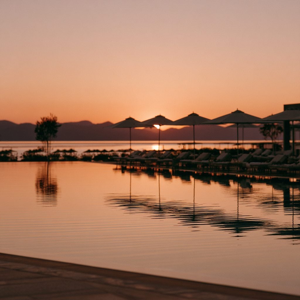 Water at dusk